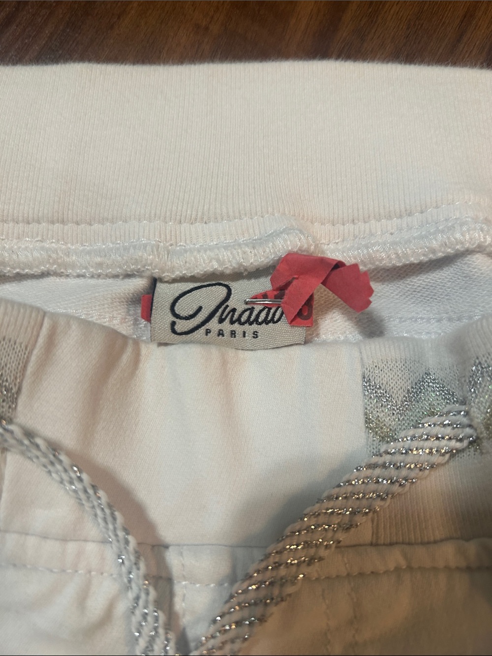 Inaad Paris White Top with Silver Accents